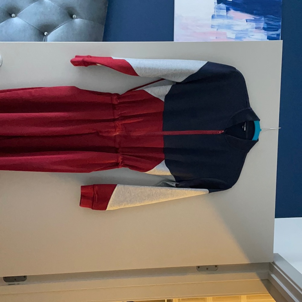 Zip up jump suit